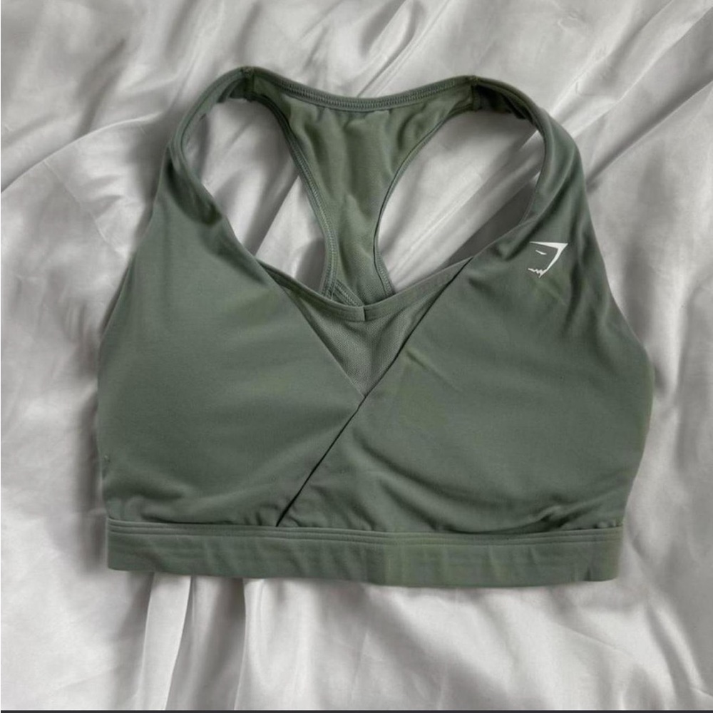 Gymshark Sage Green Sports Bra